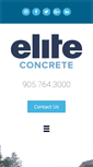 Mobile Screenshot of eliteconcrete.ca